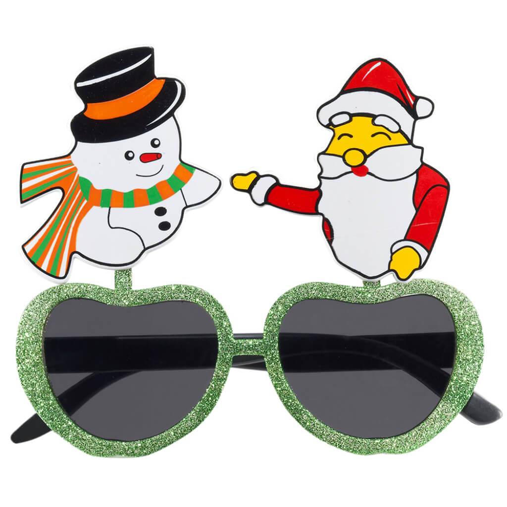 Santa &amp; Snowman Glasses 