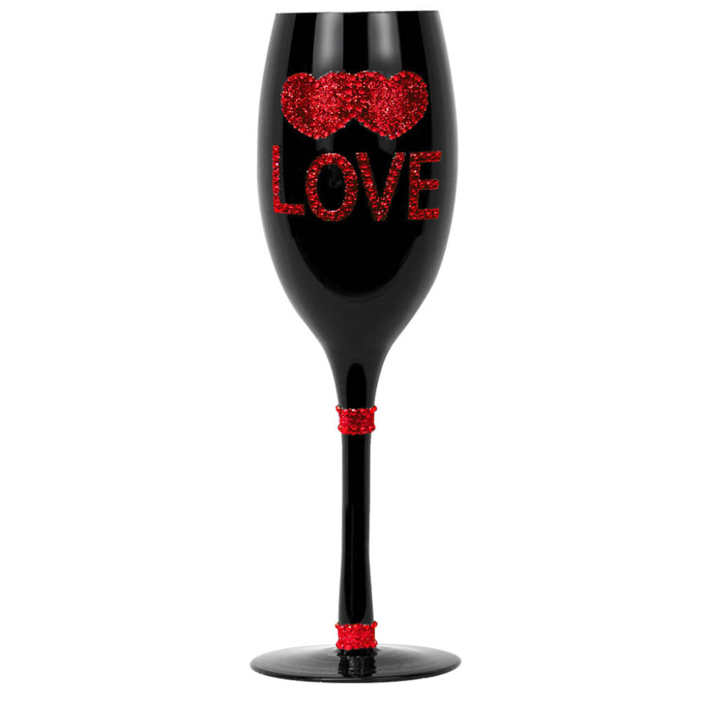 CHAMPAGNE FLUTE-"LOVE" 