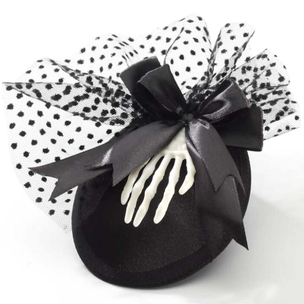 Skeleton Mini Hat with Clips