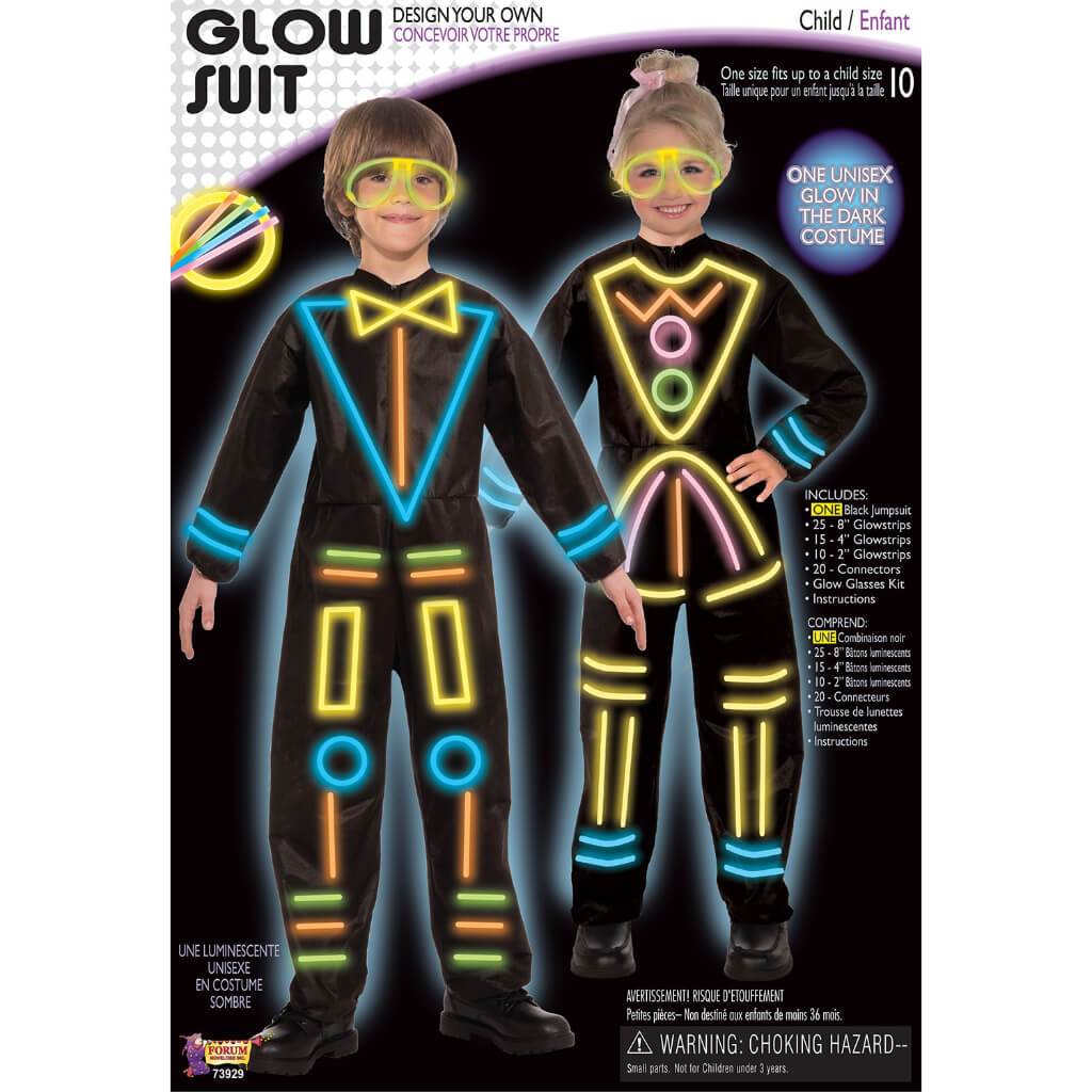 Unisex Glow in the Dark Suit Costume