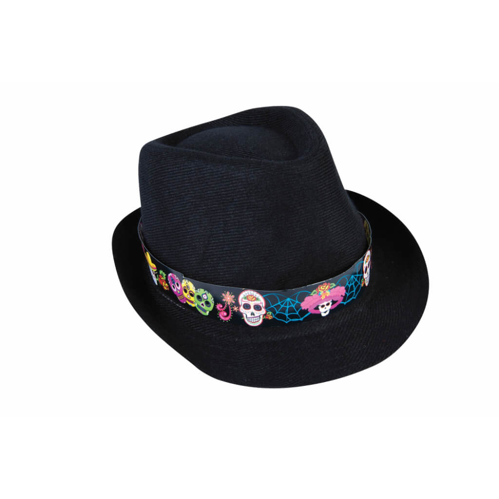 Day of the Dead Fedora Hat