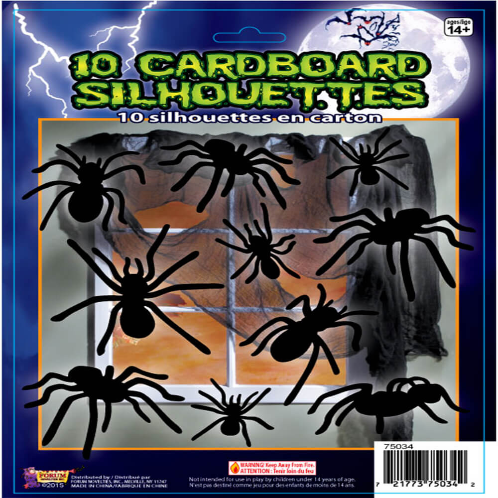 SILOUETTE SHADOW SPIDERS-10PC 