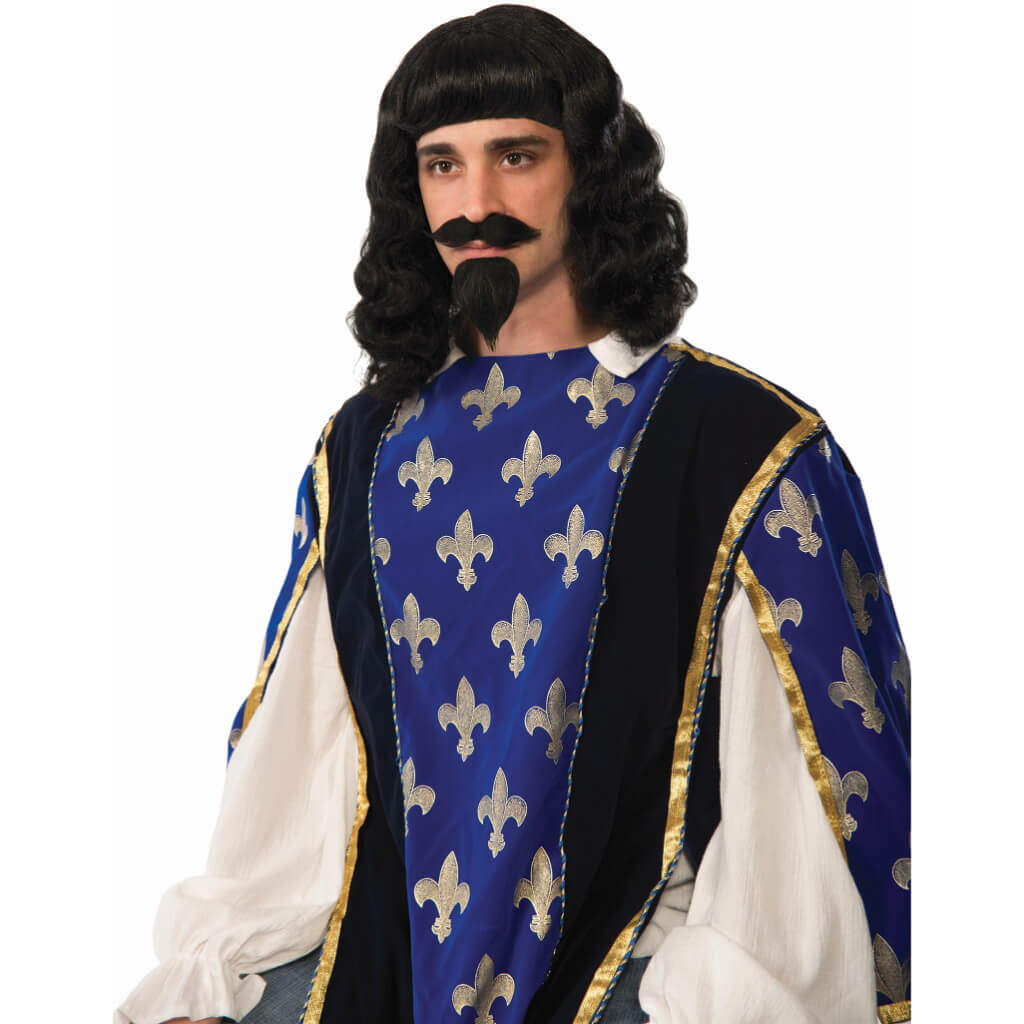 Musketeer Wig &amp; Goatee Set