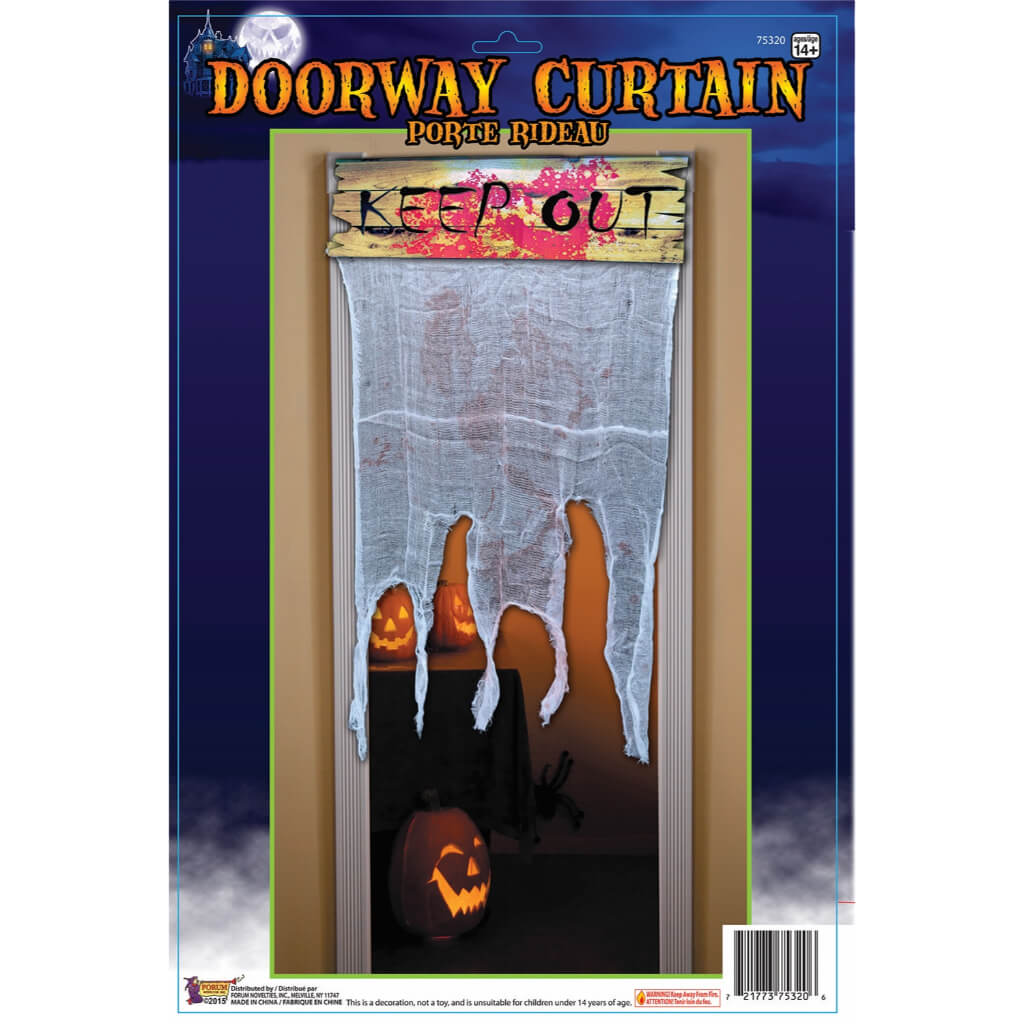 DOOR CURTAIN"KEEP OUT" 