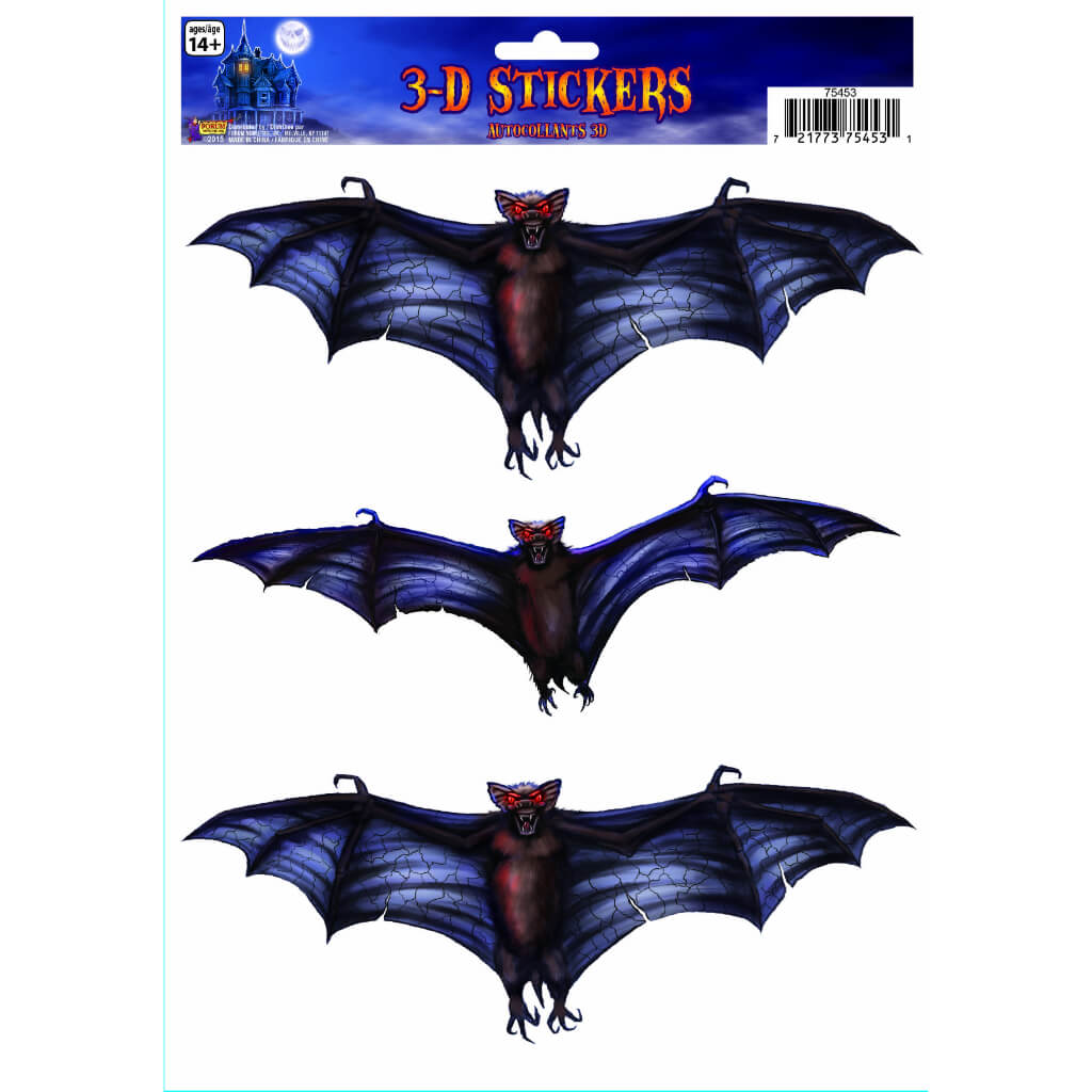 3D WINDOW STICKER-BAT 