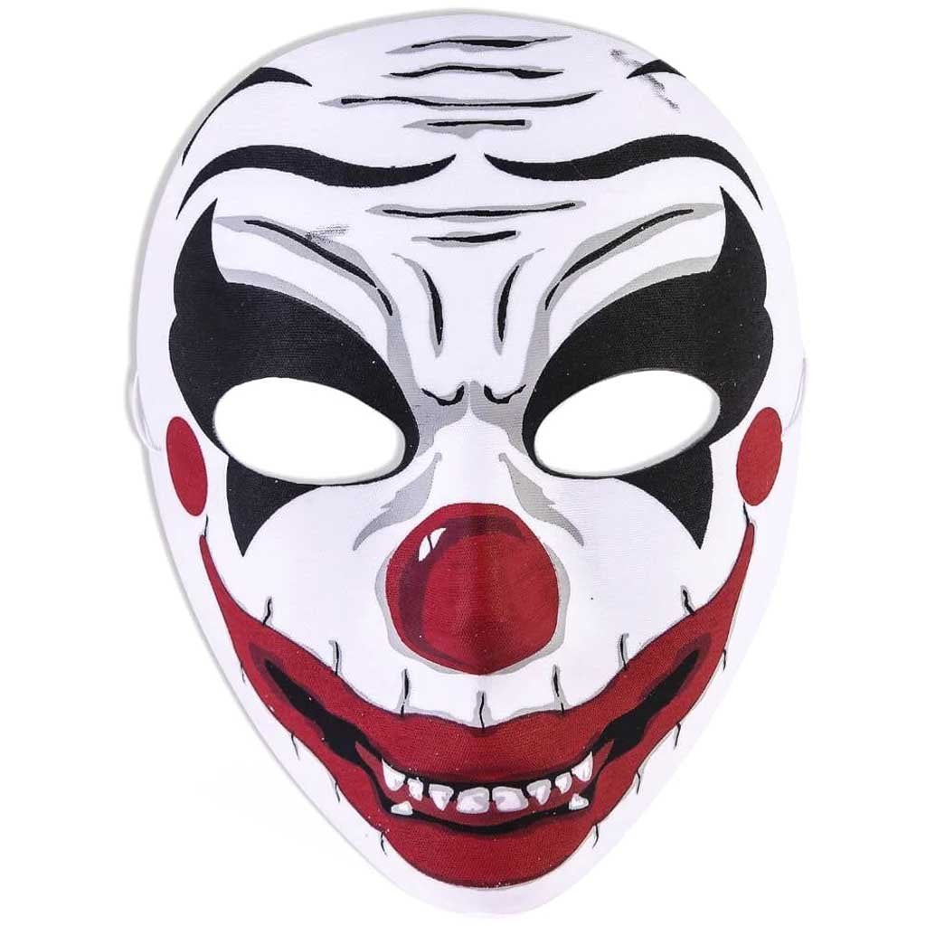 Evil Clown Half Mask