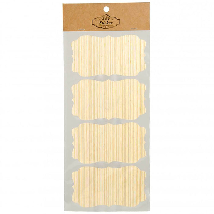 Bamboo Bracket Sticker 4pcs 4 x 2.25in