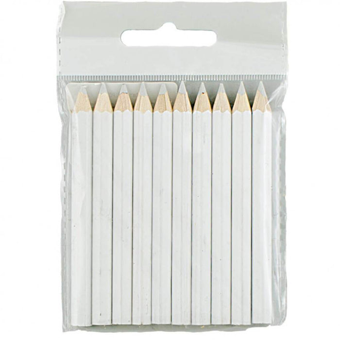 White Chalk Pencil 3.5in 10pcs