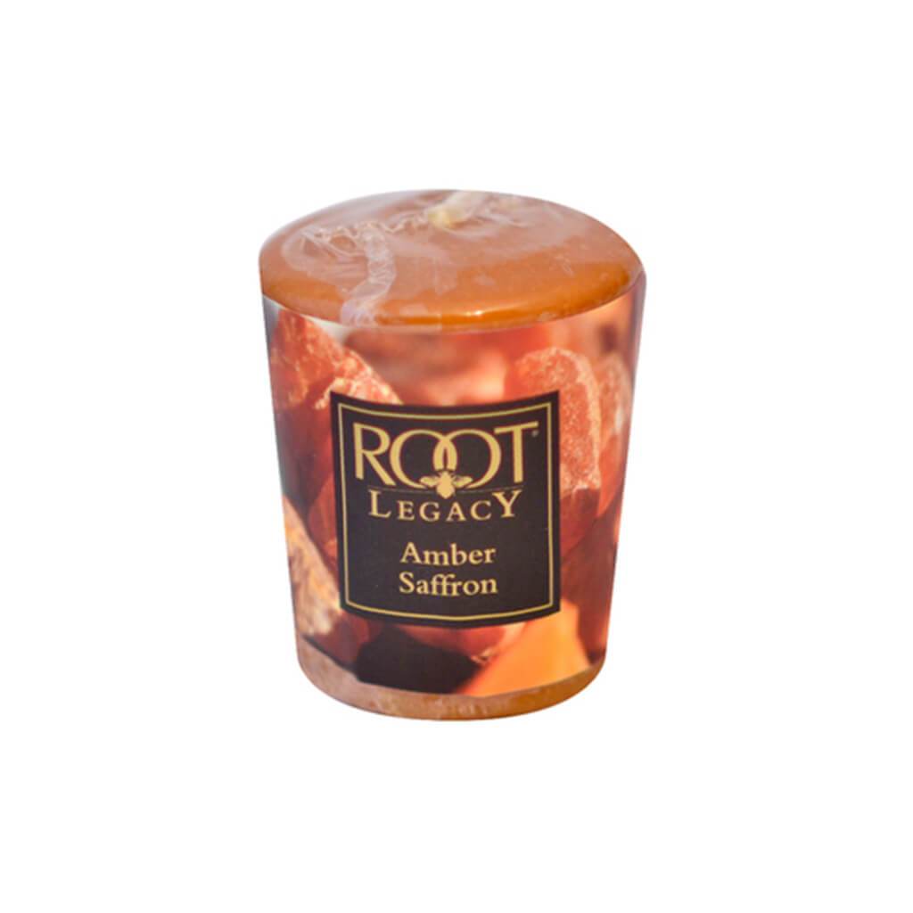 Votive Candle Amber Saffron 