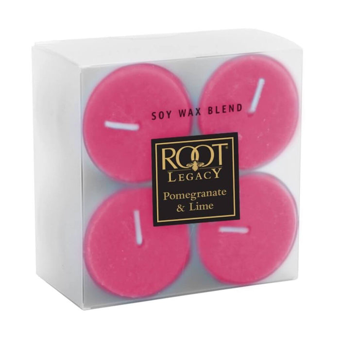 Tealight Box of 8 Pomegranate & Lime 