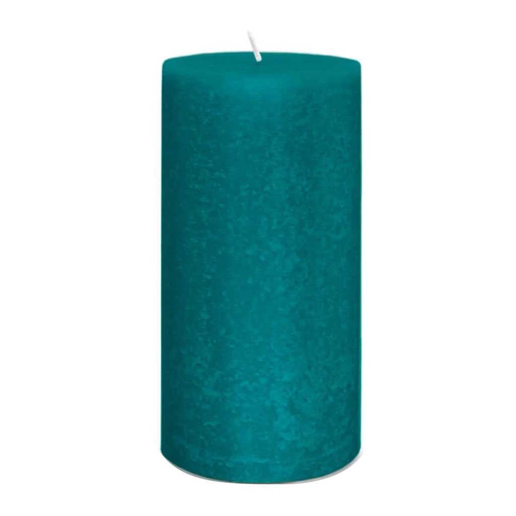 Timberline Pillar Candle 3in x 6in Blue Basil 