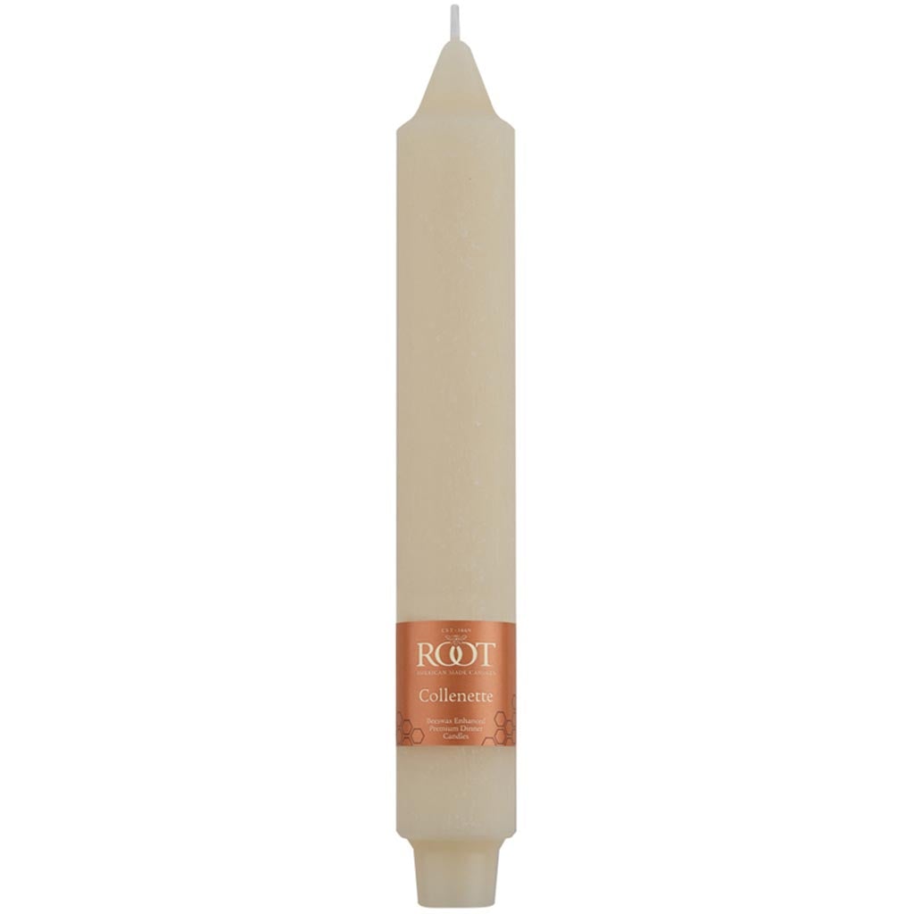 Timberline Collenettes Candles Ivory, 9in