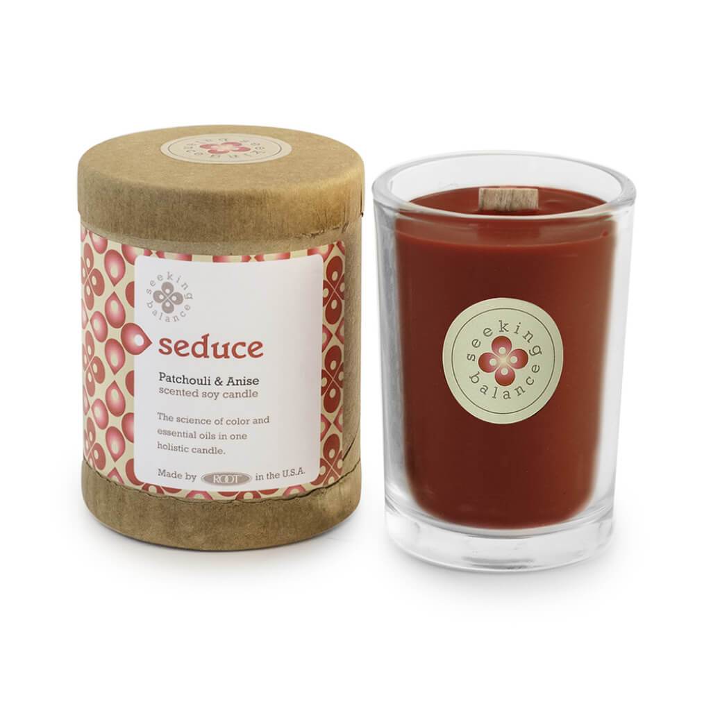 Seeking Balance 6.5oz Original Spa Candle Patchouli &amp; Anise Seduce 