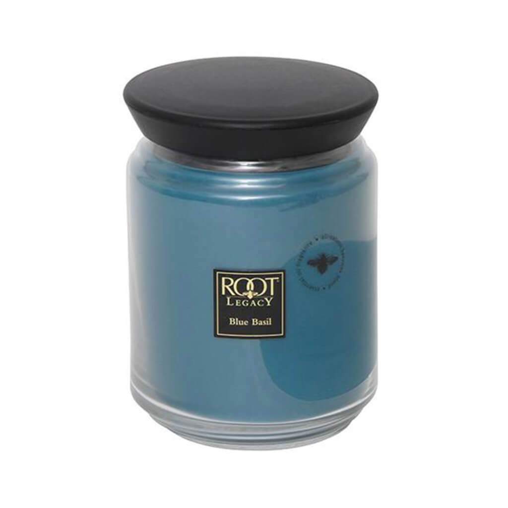 Queen Bee Jar Candle Large Blue Basil 