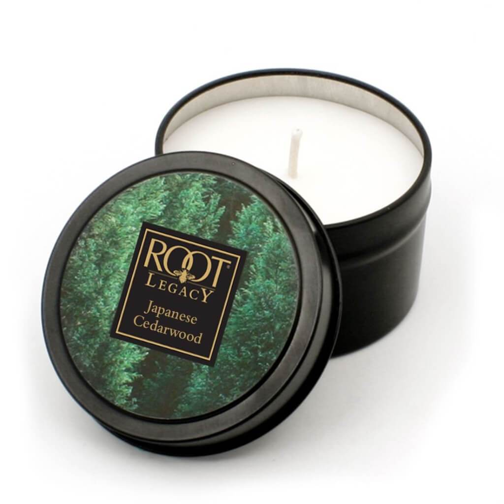 Travel Tin Scented Candle Japanese Cedarwood 