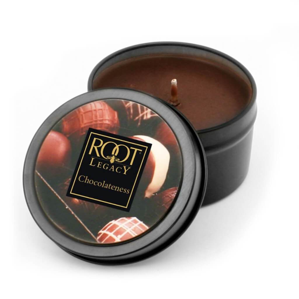 Travel Tin Scented Candle Chocolateness 