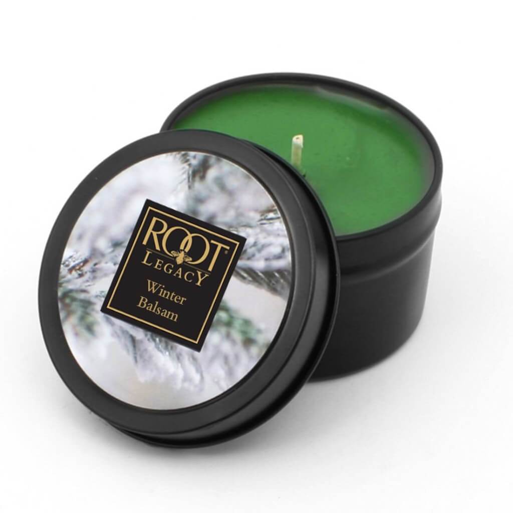 Travel Tin Scented Candle Winter Balsam 