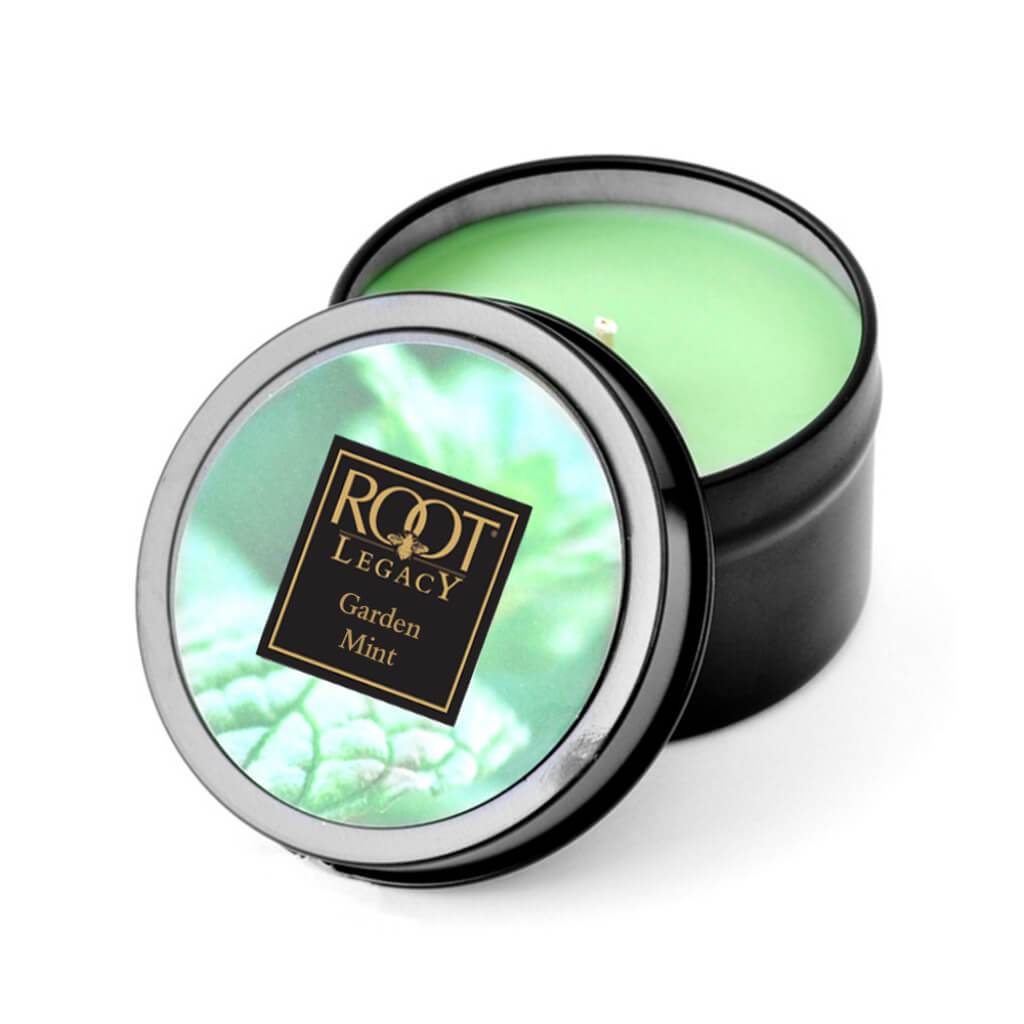 Travel Tin Scented Candle Garden Mint 