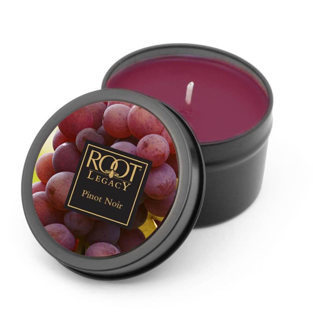 Travel Tin Scented Candle Pinot Noir 