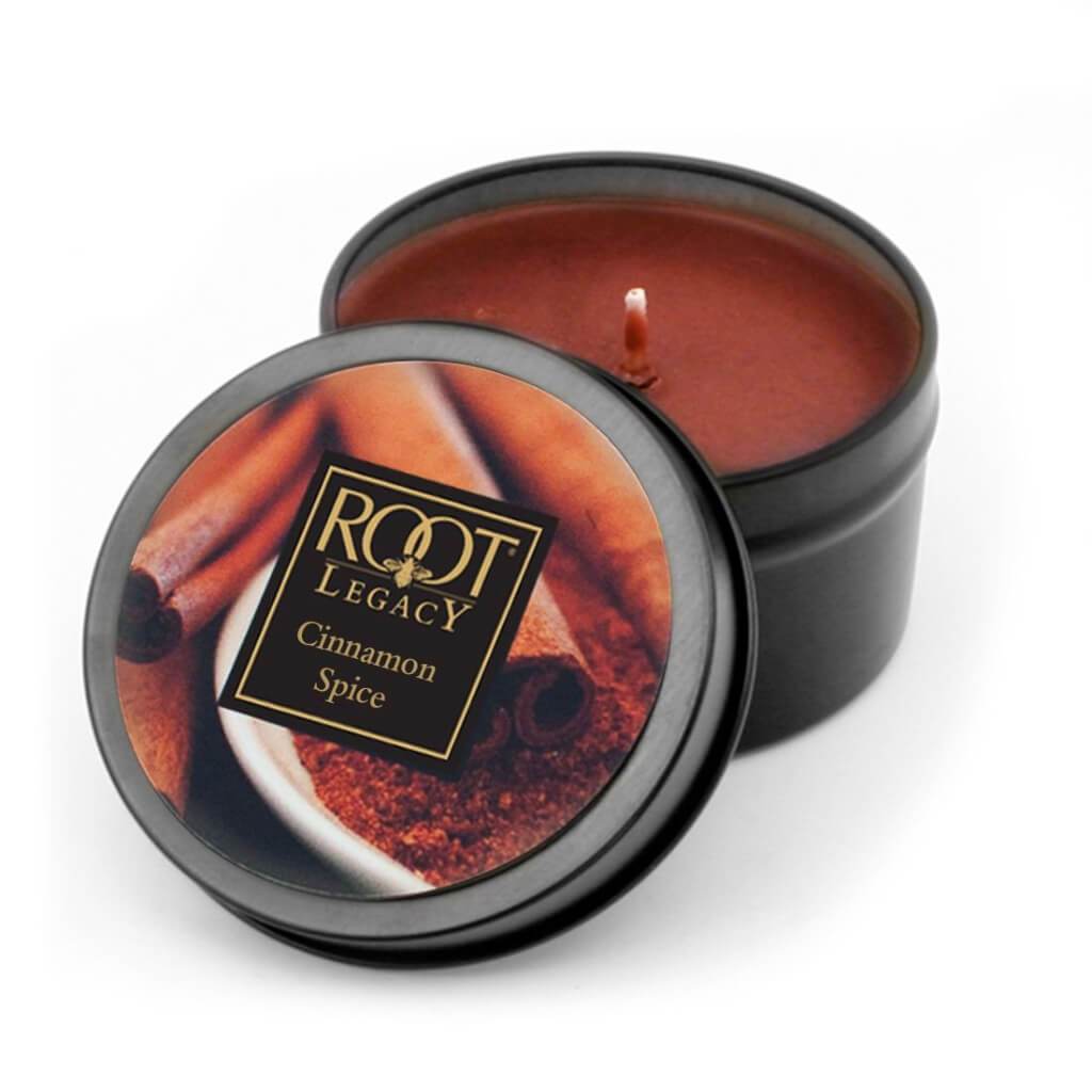 Travel Tin Scented Candle Cinnamon Spice 