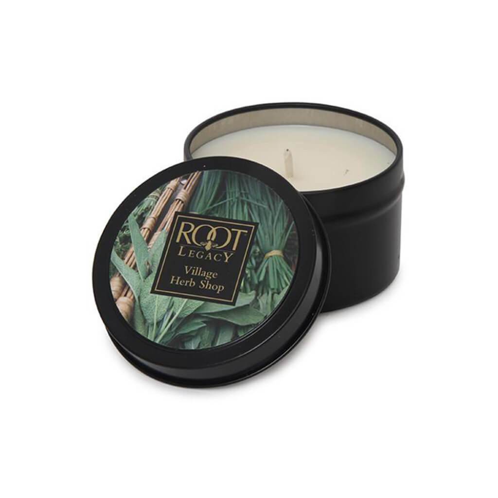 Travel Tin Scented Candle Village Herb Shop 