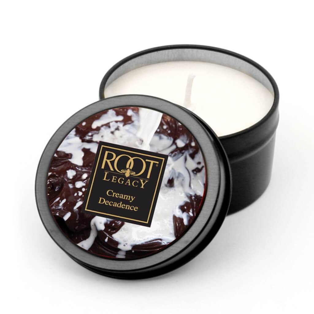 Travel Tin Scented Candle Creamy Decadence 