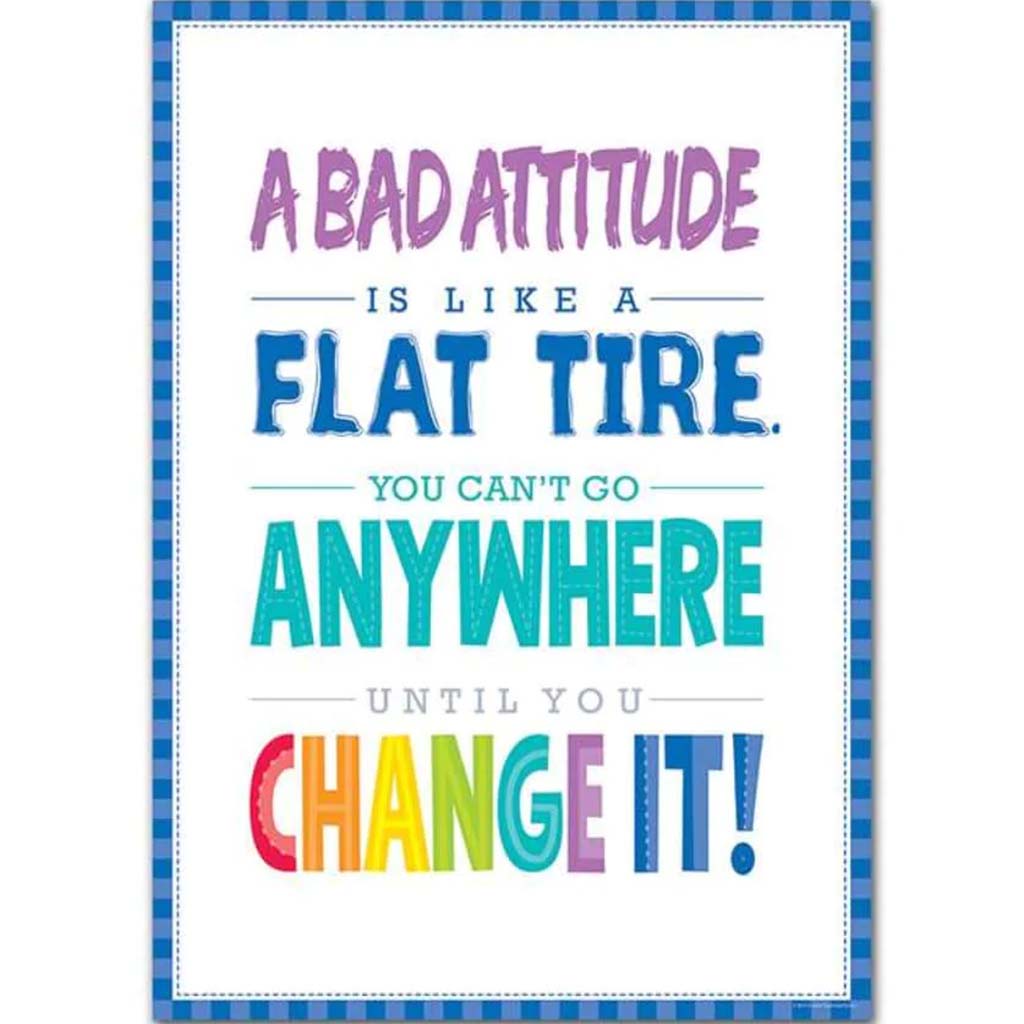 A Bad Attitude Is... Inspire U Poster 