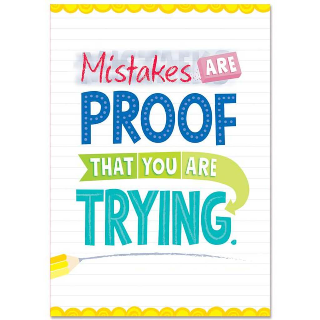 Mistakes Are Proof... Inspire U Poster 