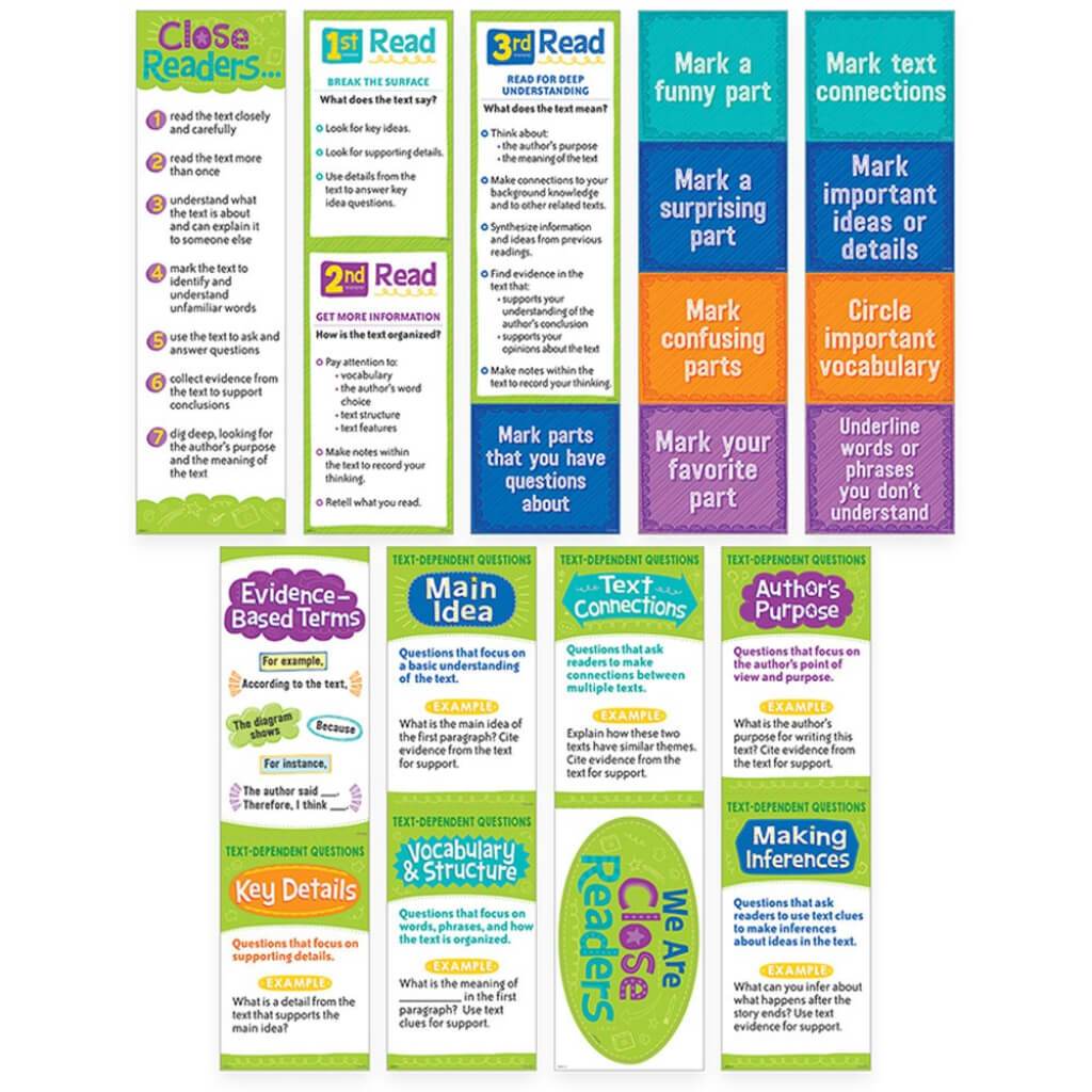 Close Reading Mini-Bulletin Board 