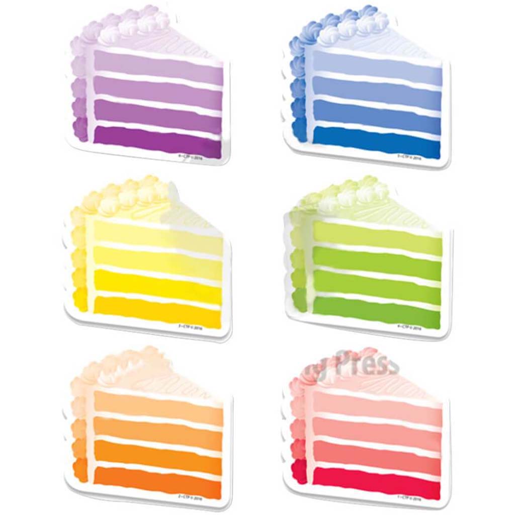 Painted Palette Cake Slices 3&quot; Designer Cut-Outs 