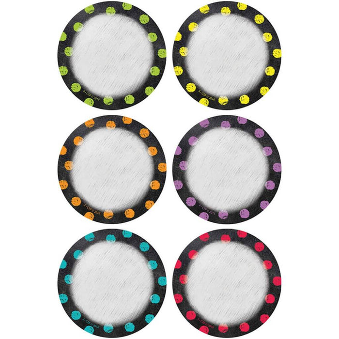 Dots On Chalkborad (Chalk) 3" Designer Cut-Outs 