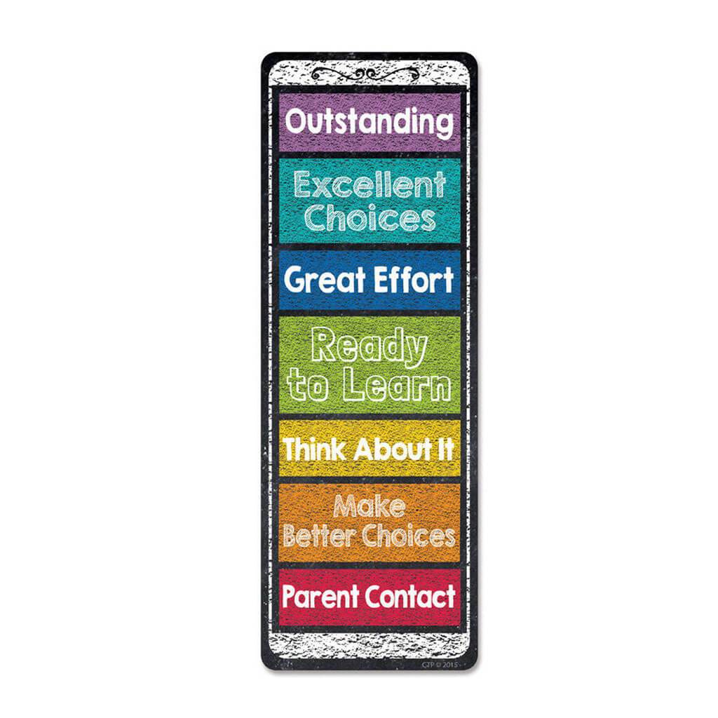 Chalk It up Desktop Behavior Clip Chart Bookmark