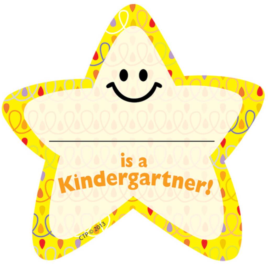 I&#39;M A Kindergartner Star Badge 