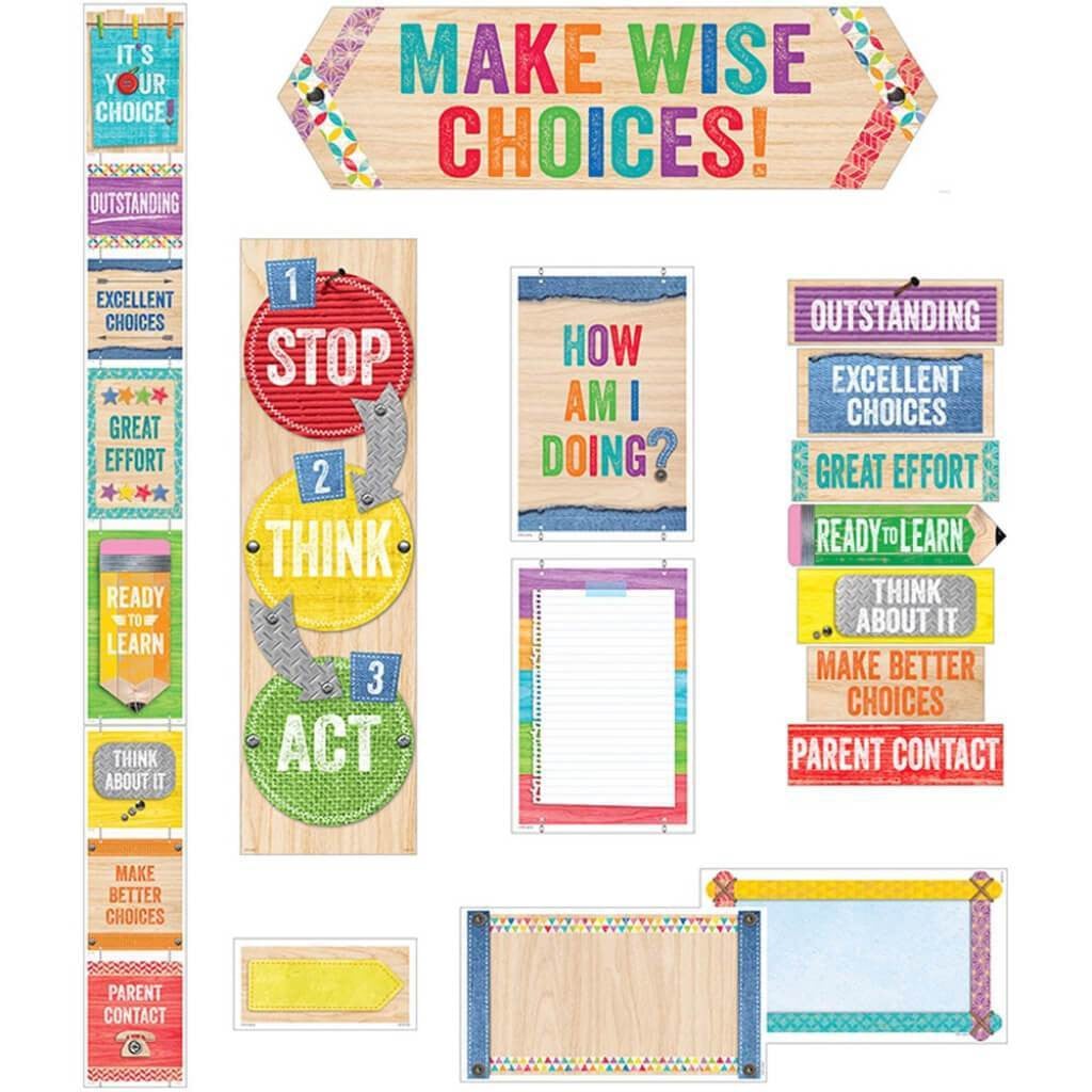 Behavior Clip Chart (Up Cycle Style) Mini-Bulletin Board 