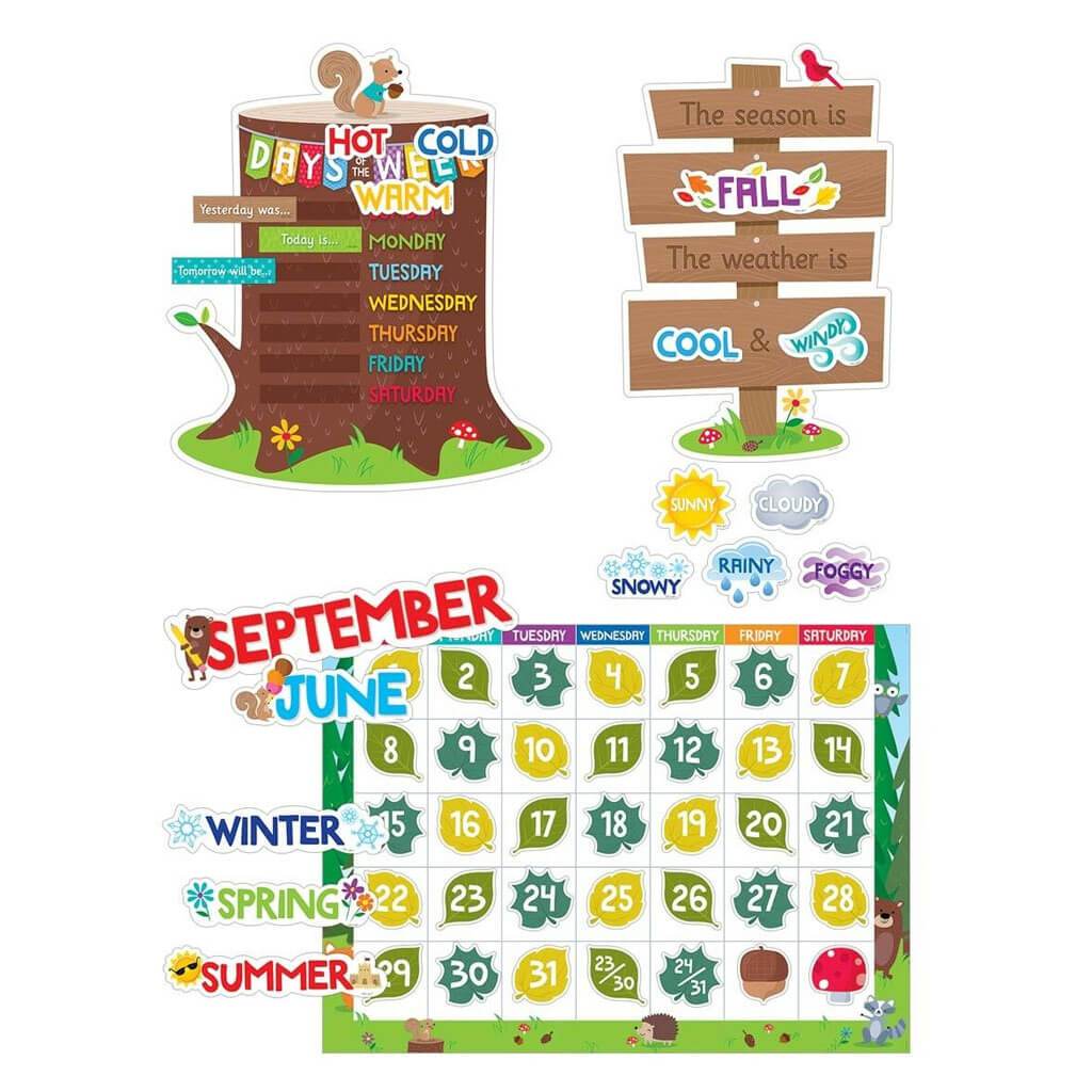 Woodland Friends Classroom Jobs Mini Bulletin Board