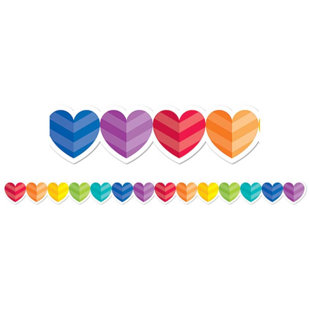 Rainbow Hearts Border 