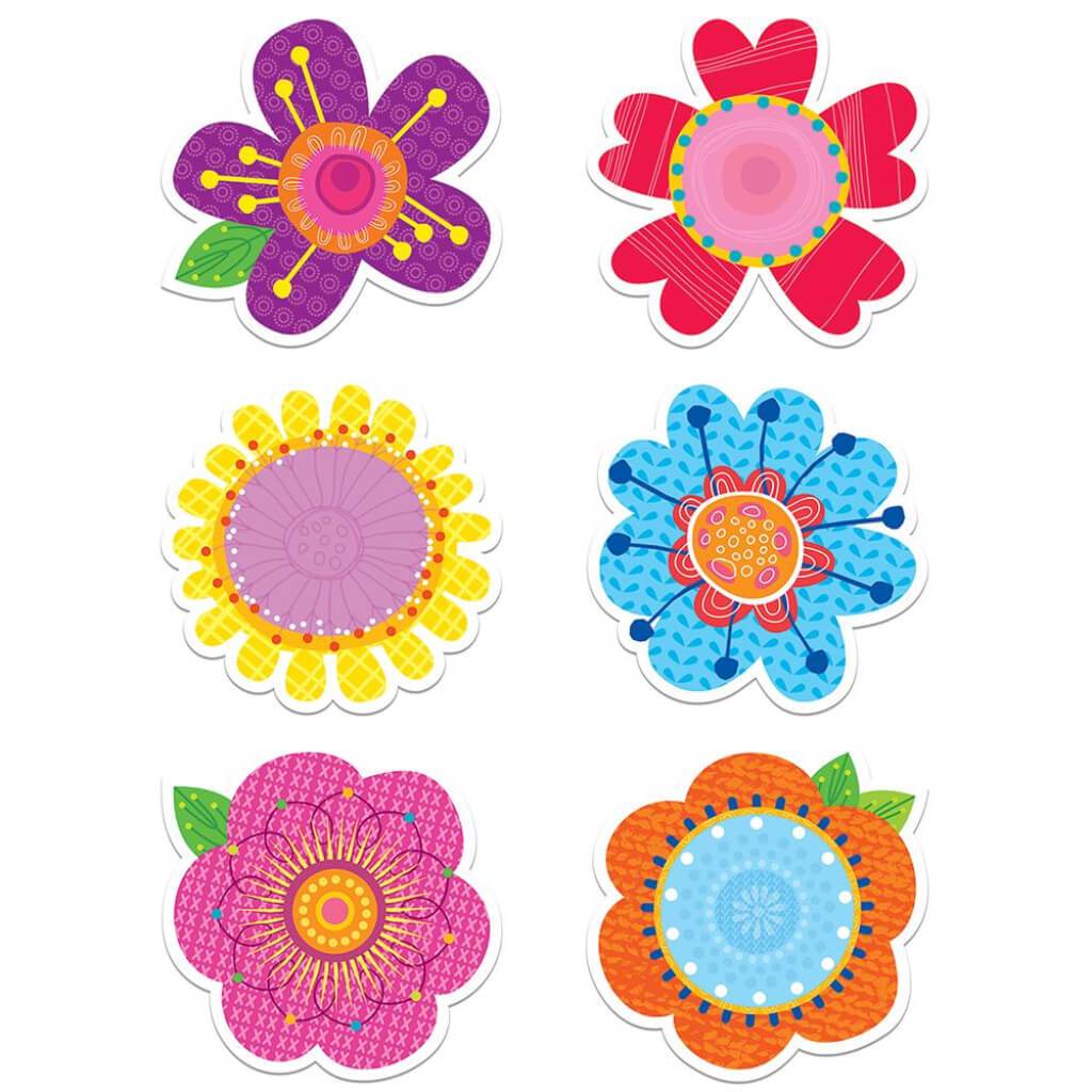 Springtime Blooms 6in Designer Cut Outs