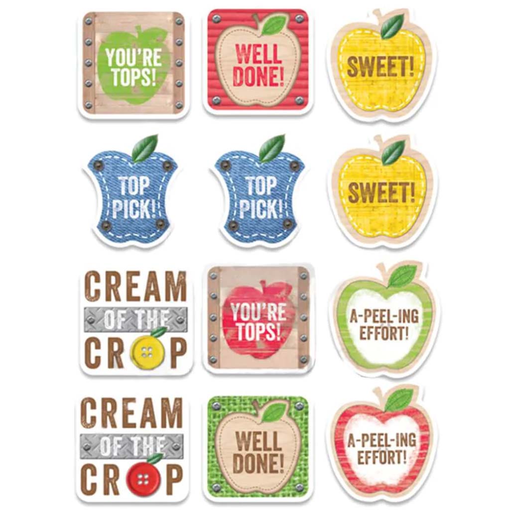 Upcycle Style Apple Rewards Stickers 