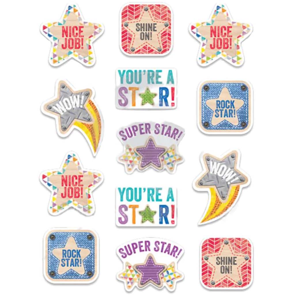 Upcycle Style Star Rewards Stickers 