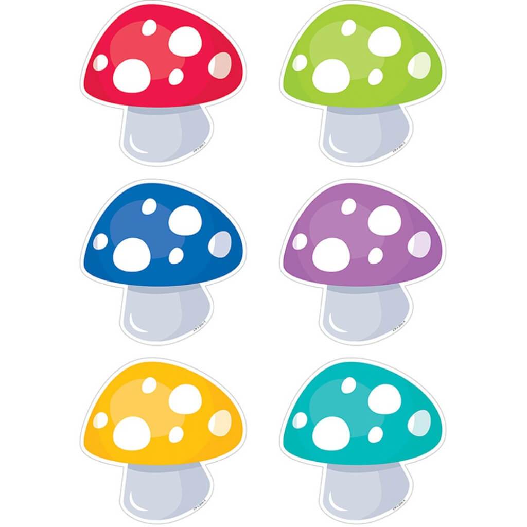 Toadstools (Woodland Friends) 6&quot; Designer Cut-Outs 