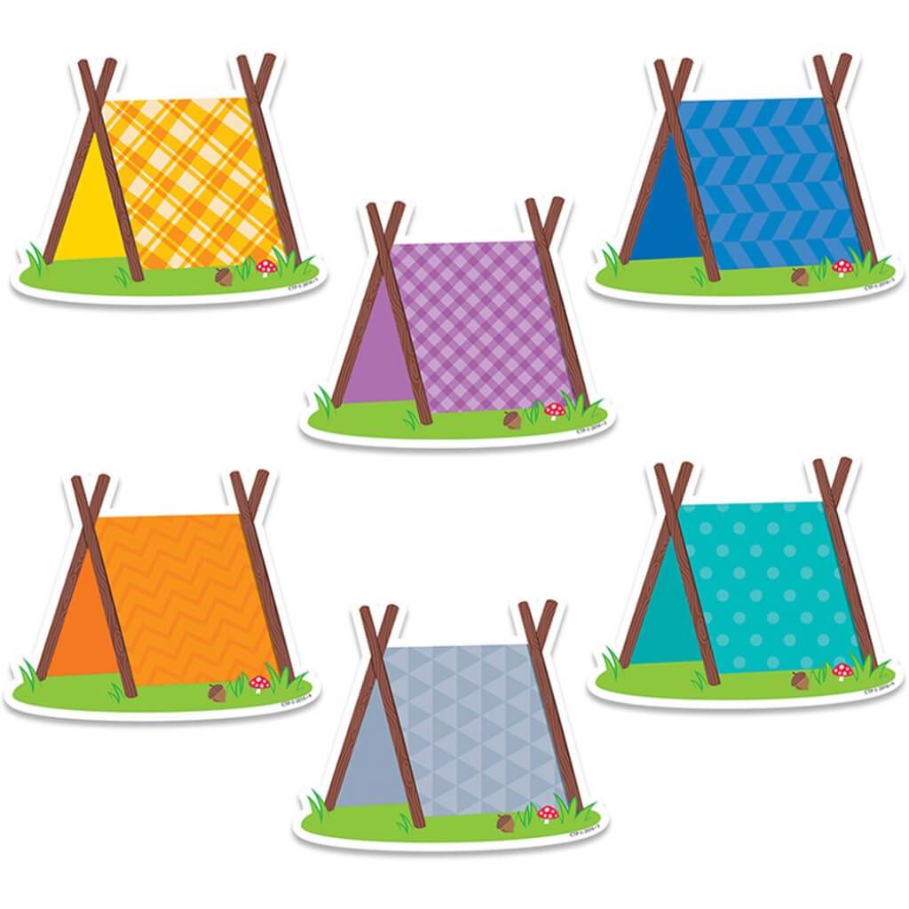 Pup Tents (Woodland Friends) 6" Designer Cut-Outs 