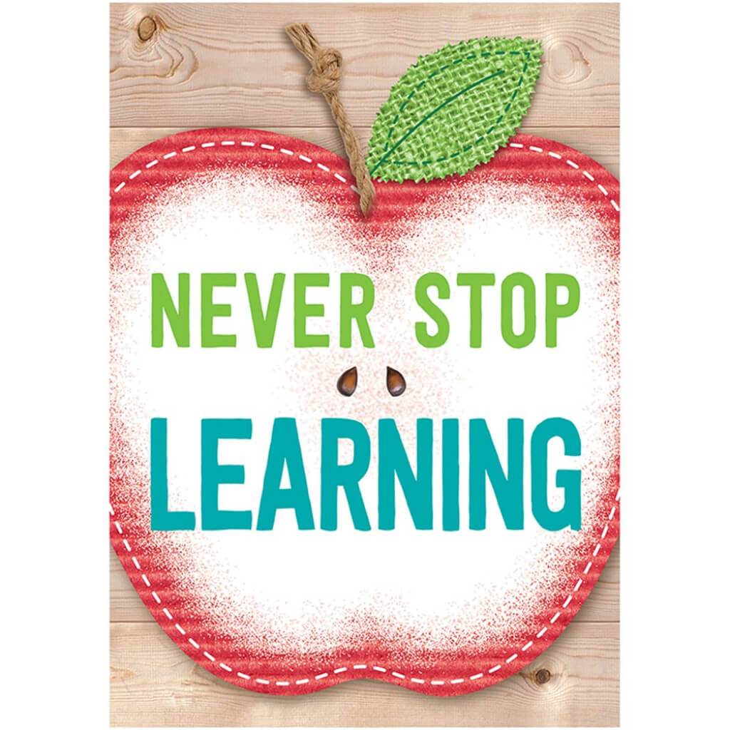 Never Stop Learning Inspire U Poster 