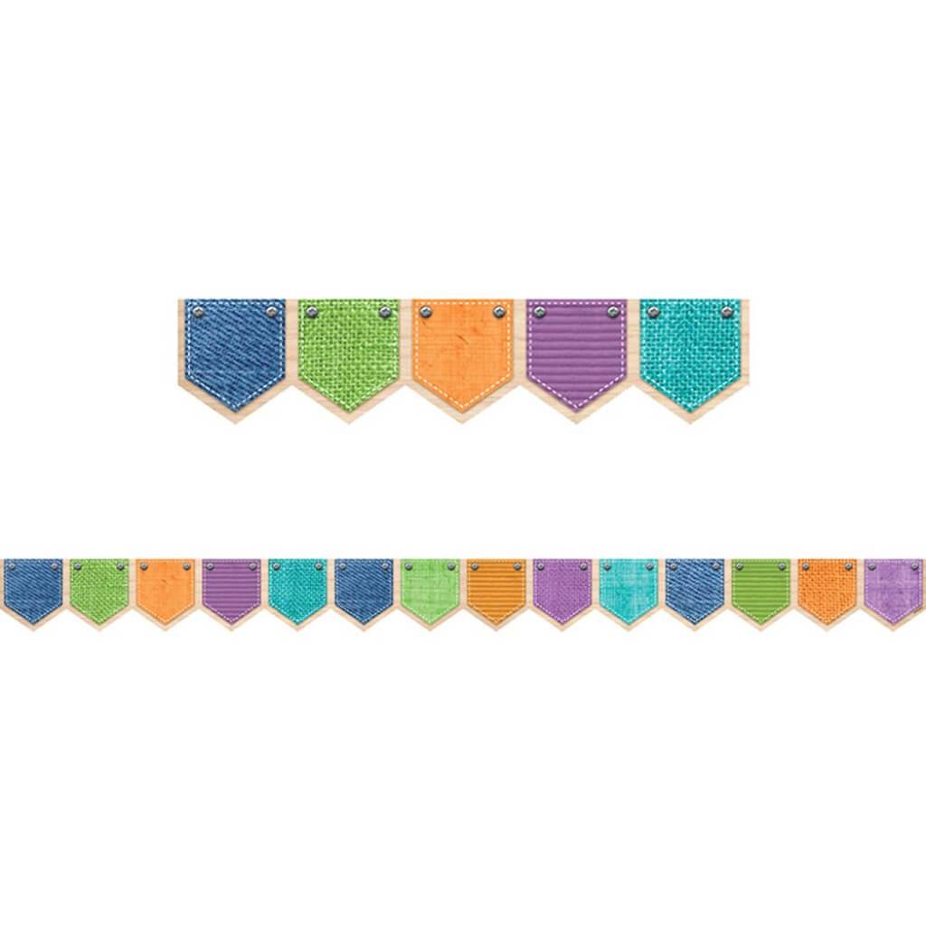 Patterned Pockets (Upcycle Style) Borders 