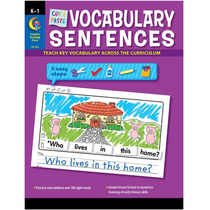 Cut & Paste Vocabulary Sentences 