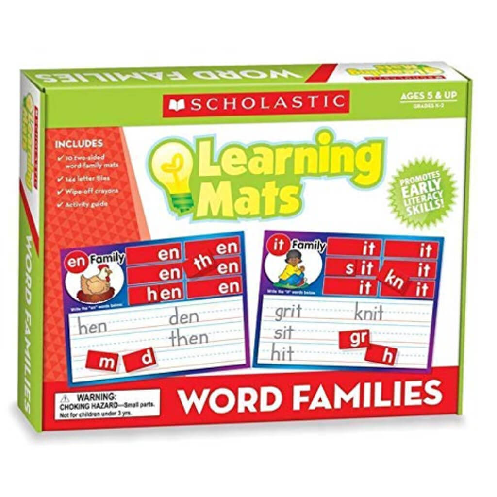 Word Family Learning Mats