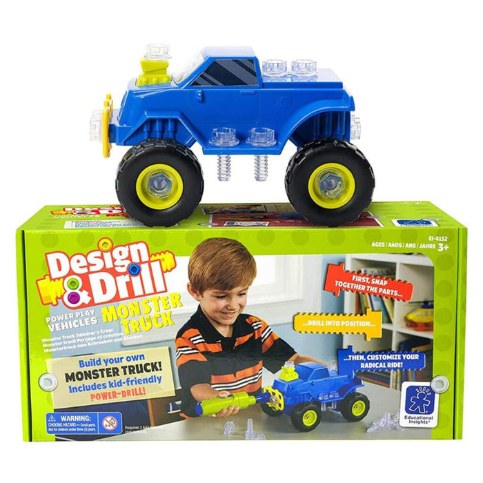 Design & Drill Power Play Vehicles Monster Truck 