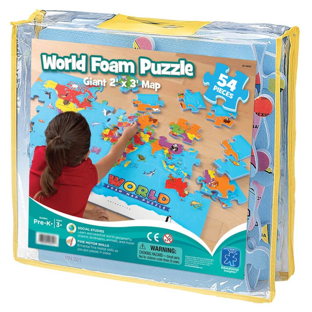 World Foam Map Puzzle 