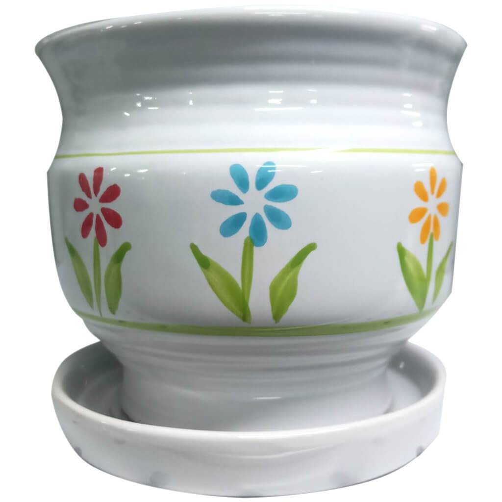 Nep Aristocrat Floral Pot 7.25