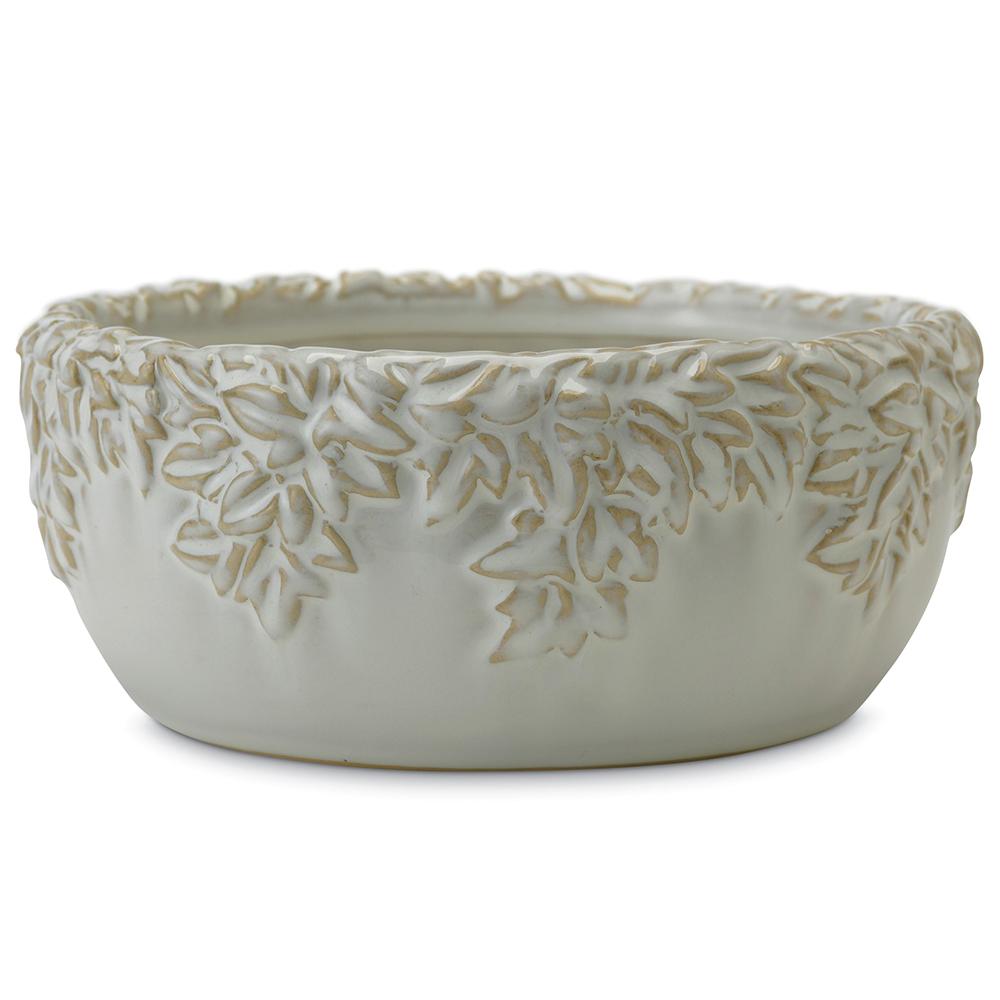 Ivy League Jardiniere Moonstone 9.25in 