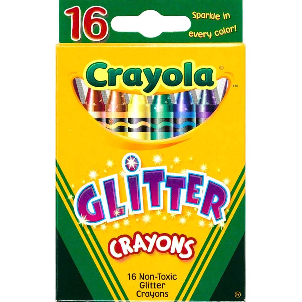 Crayola Glitter Crayons Assorted Colors 16ct